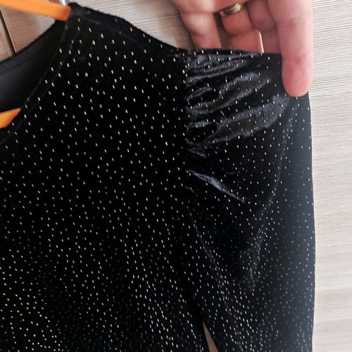 Festive blouse with rhinestones new, Zara, black, for 13 years old