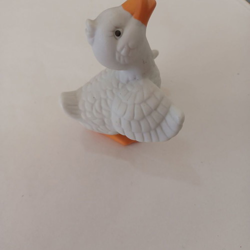 Ceramic decorative duck used, height 8 cm