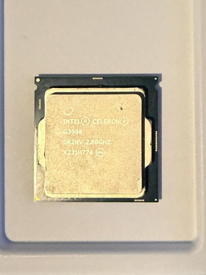 Intel Celeron G3900 CPU used, functional
