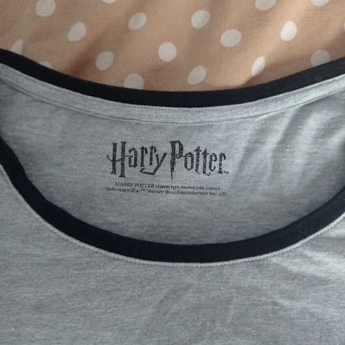 Harry Potter T-shirt used, size XL, black and gray