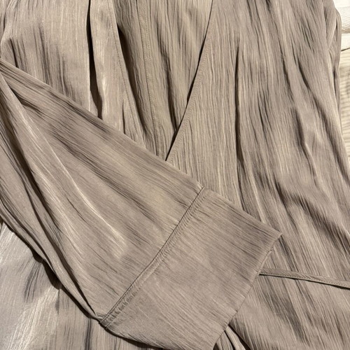 Zara caftan beige wrap blouse jacket like new, size XS