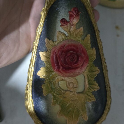 Ceramic vase used with floral decoration