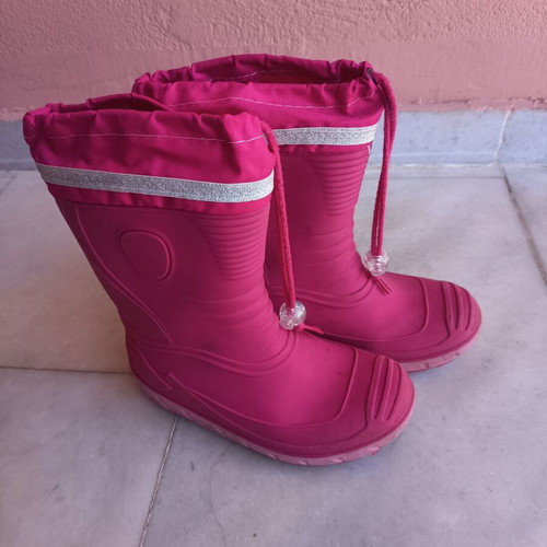 G & G children's rain boots used size 31 pink