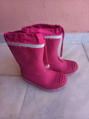 G & G children's rain boots used size 31 pink