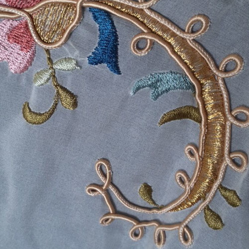 Organza tablecloth new with rich Byzantine embroidery