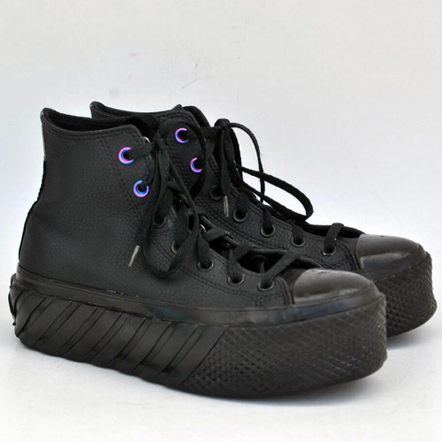 Converse All Star Chunky Sneakers Size 39, black double sole