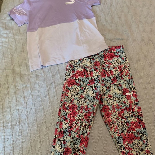 Puma sportswear set for girl size 7 like new