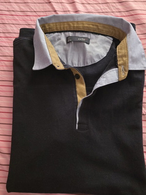 Celio men's polo shirt, blue, size L