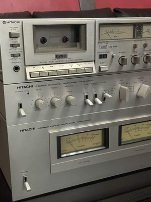 Hitachi HMA HCA 6500 & D90 3 Head stereo amplifier like new
