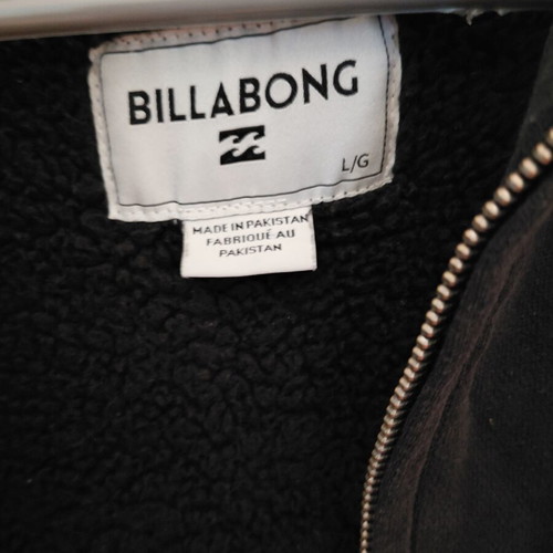 Billabong jacket with fur lining used, black, size L