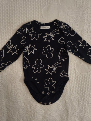 Cotton baby bodysuit, size 1-3 months