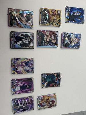 Naruto and Demon Slayer cards, set of 100