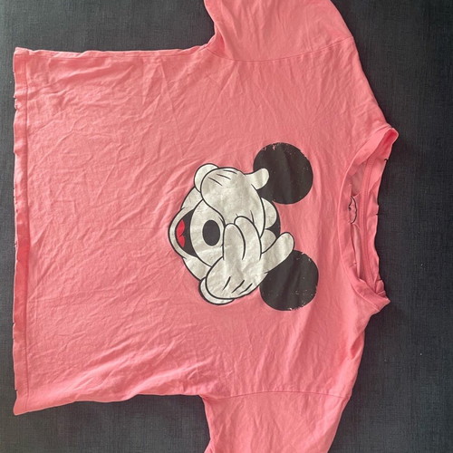 Mickey Mouse T-Shirt pink like new Pull & Bear, size S