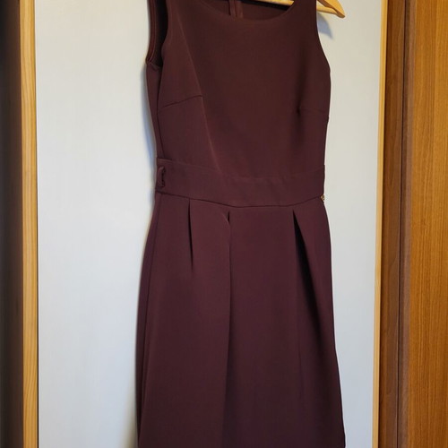 Enzzo dress small, dark brown-red bordeaux