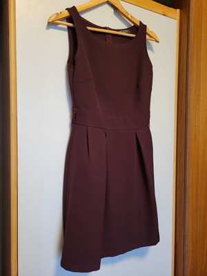 Enzzo dress small, dark brown-red bordeaux