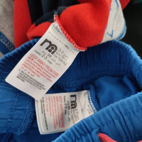 Summer sets for boys 2-3 years like new, cotton, pack of 4 with 3 Mothercare t-shirts gift