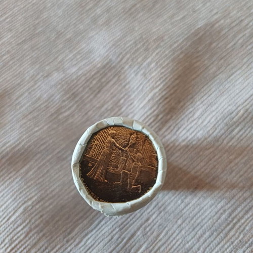 Sealed Bank of Greece Roll 40 × 500 Drachma Coins UNC