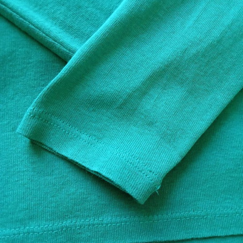 Benetton women's green turtleneck like new, cotton fabric
