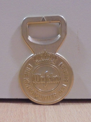 Warsteiner beer old promotional metal bottle opener used