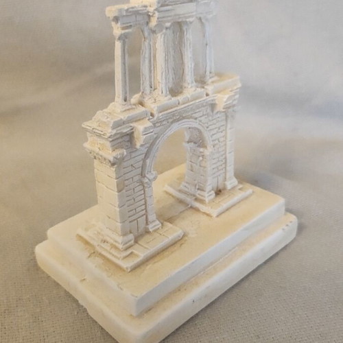 Miniature Hadrian's Gate gypsum sculpture