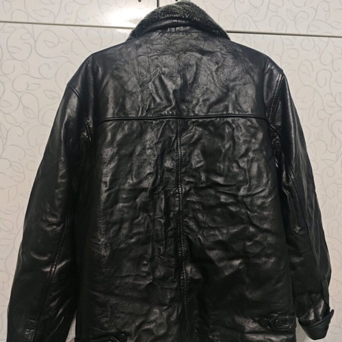 R.EL. LEATHER COLLECTION leather jacket new, black, size L