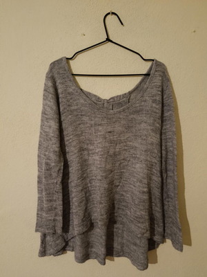 gray blouse