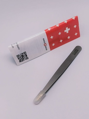 Rubis Switzerland επαγγελματική τσιμπίδα 2 σε 1 νέα, από ανοξείδωτο ατσάλι