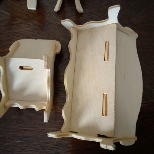Wooden miniature living room like new
