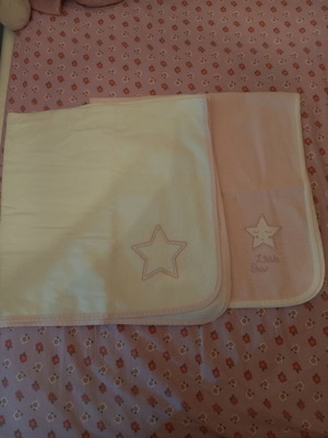 Baby Oliver swaddling cloths pack of 2, like new, 100% cotton