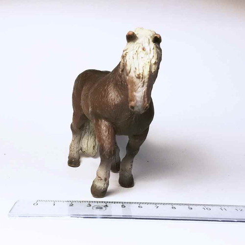 Horse plastic figure used Schwarzwalder Kaltblut bullyland