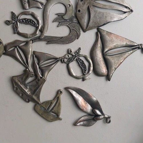Handmade metal elements like new for DIY and crafts
