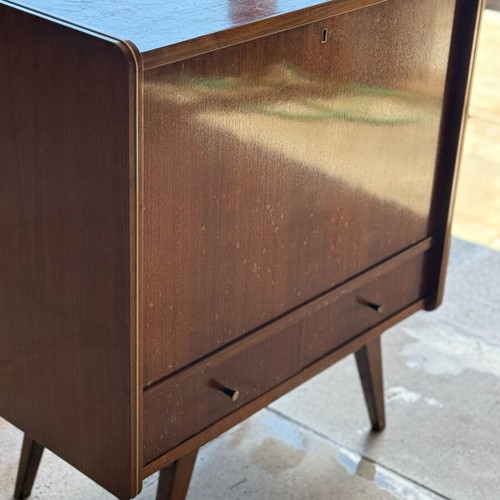 Vintage bar furniture used with internal lighting and lock