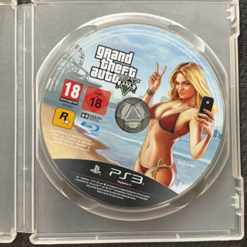 Grand Theft Auto V PS3 game, like new, disc only