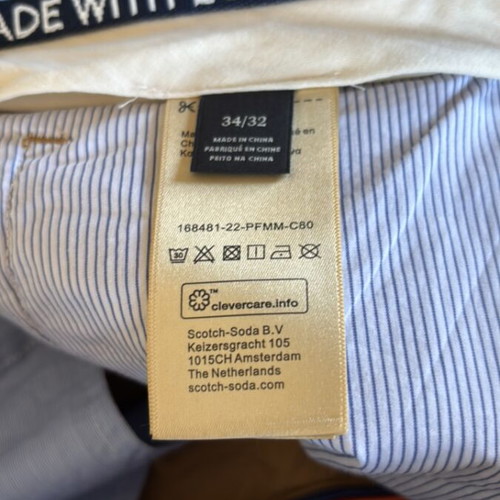 Scotch & Soda men's pants size L like new, brown
