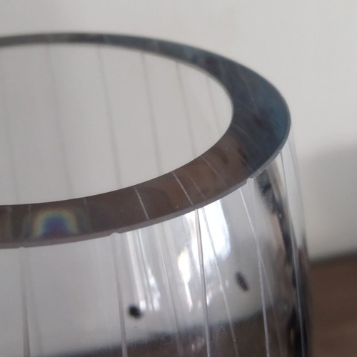 Espiel Collection tall crystal vase new, hand made