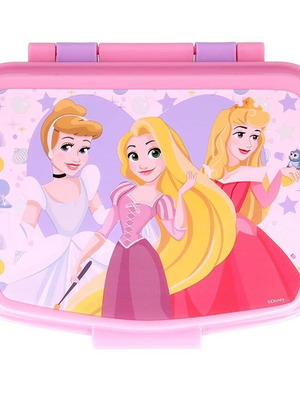 Παιδικό τάπερ Disney Princess καινούργιο, ροζ για κολατσιό