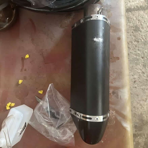 Raceguns F50 exhaust used with scratches