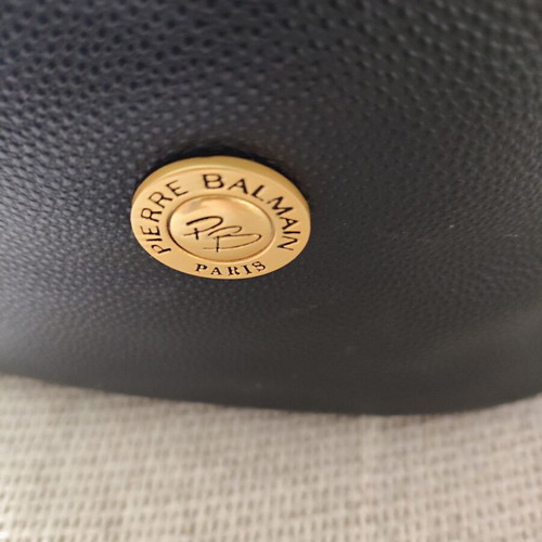 Pierre Balmain vegan leather vanity case like new, black