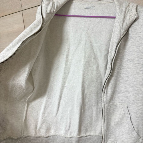 Oysho cotton zip-up hoodie sweater cardigan like new, grey beige