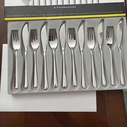 WMF Fish Cutlery Set new, 6 forks and 6 knives