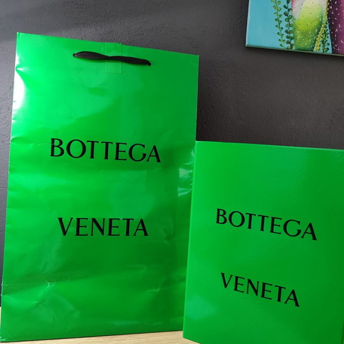 Bottega Veneta paper bag and empty shoe box used