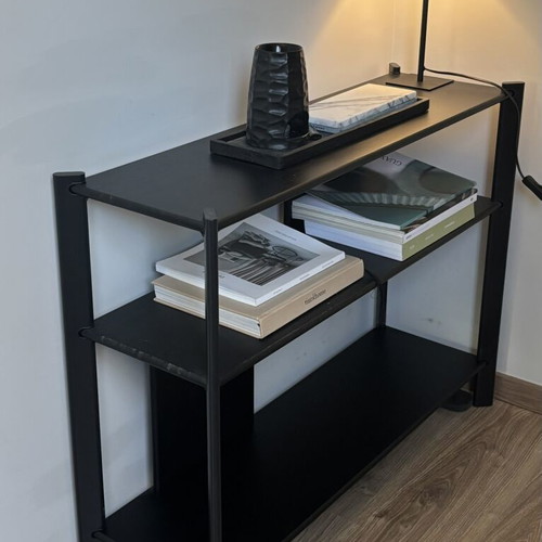 IKEA wooden black console like new
