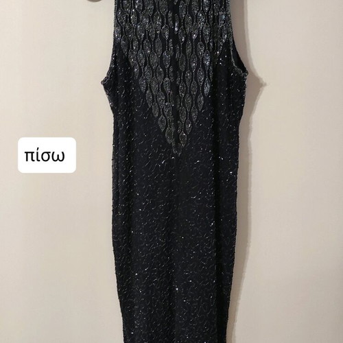 Handmade beaded evening dress women's size L new