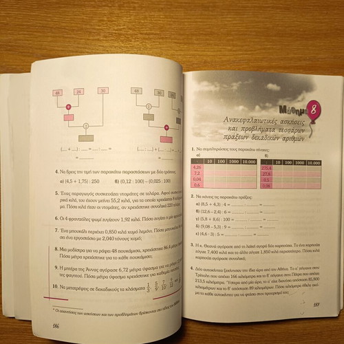 Mathematics Grade 5 Textbook like new, Greek