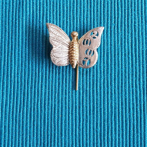 Silver 925 Butterfly Brooch 2007 like new, silver and gold