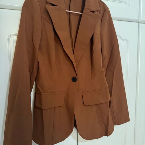 Shein thin jacket light brown petite XS like new