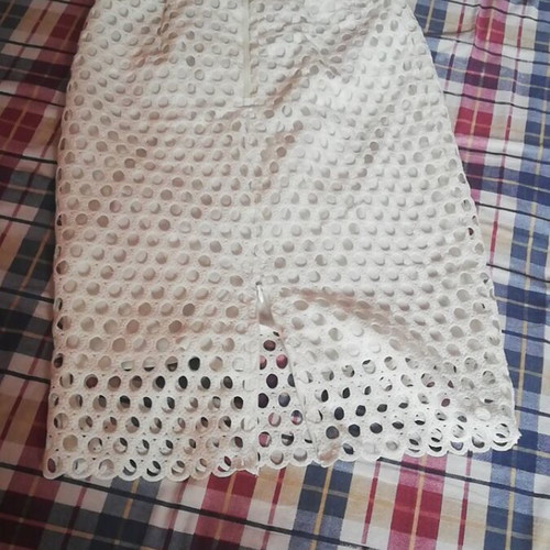 Zini skirt below the knee like new, white, size M 38 10