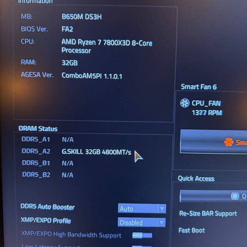 Gaming PC Ryzen 7 7800X3D RTX 4060 8GB 32GB DDR5 used
