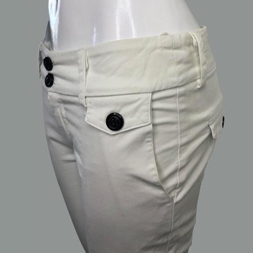 White low-rise Chino pants used, size XS
