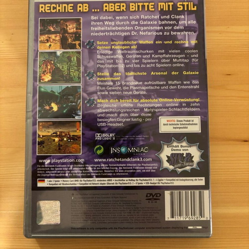 Ratchet and Clank 3 PlayStation 2 used German complete